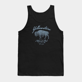 Yellowstone National Park Walking Bison Tank Top